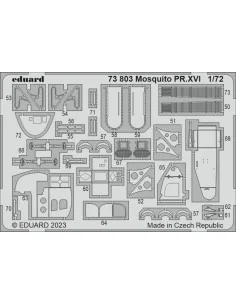 Mosquito PR.XVI 1/72 AIRFIX, 1/72 - Eduard Accessories 73803