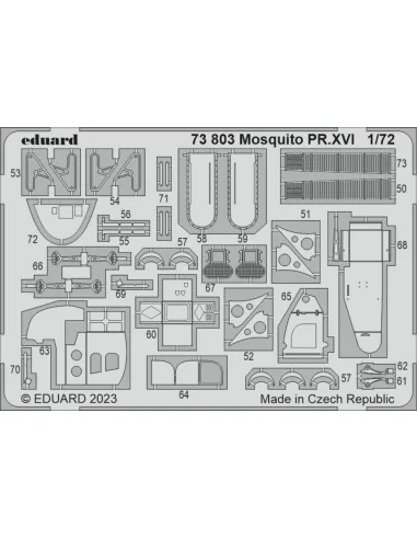 Mosquito PR.XVI 1/72 AIRFIX, 1/72 - Eduard Accessories 73803