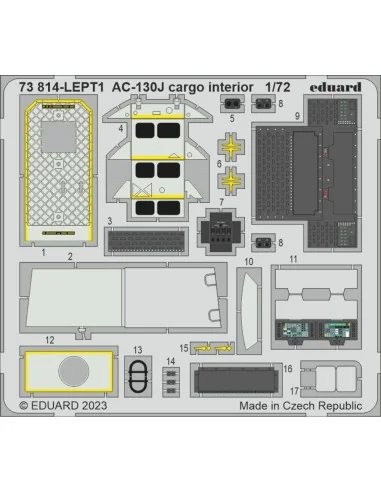 AC-130J cargo interior 1/72 ZVEZDA, 1/72 - Eduard Accessories 73814