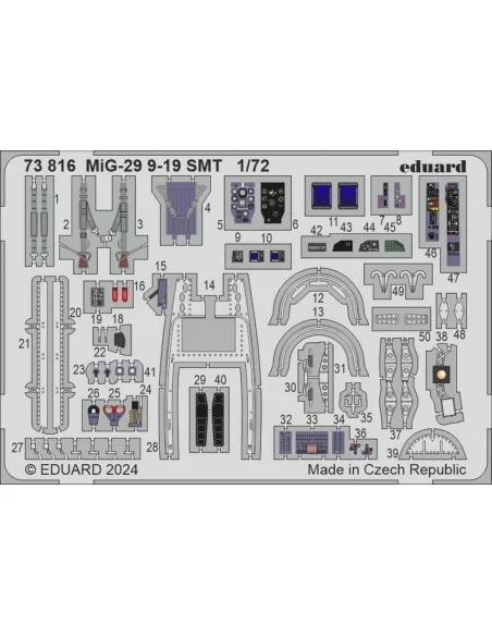 MiG-29 9-19 SMT, 1/72 - Eduard Accessories 73816