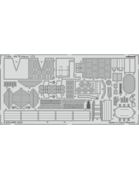SM.79 interior ITALERI, 1/72 - Eduard Accessories 73824