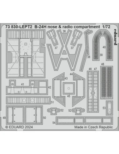 [NO_DESC] B-24H nose & radio compartment, 1/72 - Eduard Accessories...