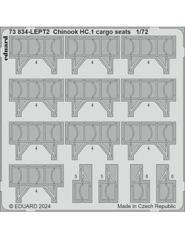 Chinook HC.1 cargo seats AIRFIX, 1/72 - Eduard Accessories 73834