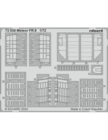 Meteor FR.9 AIRFIX, 1/72 - Eduard Accessories 73838
