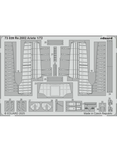 Re.2002 Ariete ITALERI, 1/72 - Eduard Accessories 73839