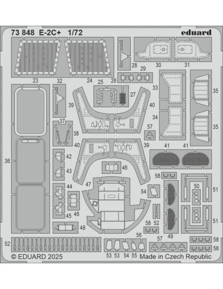 E-2C+ HELLER, 1/72 - Eduard Accessories 73848