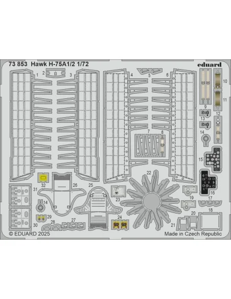 Hawk H-75A1/2 ARMA HOBBY, 1/72 - Eduard Accessories 73853
