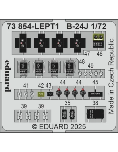 B-24J HASEGAWA, 1/72 - Eduard Accessories 73854