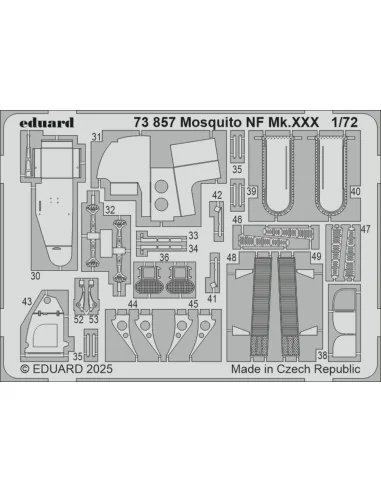 Mosquito NF Mk.XXX 1/72 for Special Hobby, 1/72 - Eduard Accessorie...