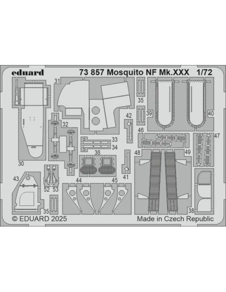 Mosquito NF Mk.XXX 1/72 for Special Hobby, 1/72 - Eduard Accessorie...