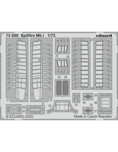 Spitfire Mk.I for IBG, 1/72 - Eduard Accessories 73858