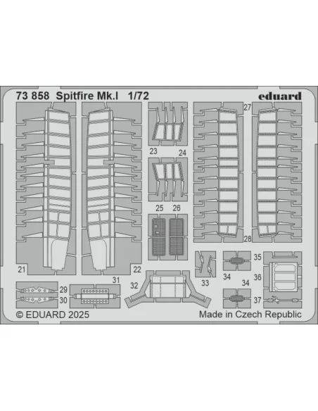 [NO_DESC] Spitfire Mk.I for IBG, 1/72 - Eduard Accessories 73858