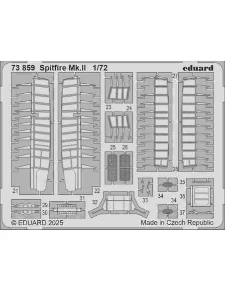 [NO_DESC] Spitfire Mk.II for IBG, 1/72 - Eduard Accessories 73859