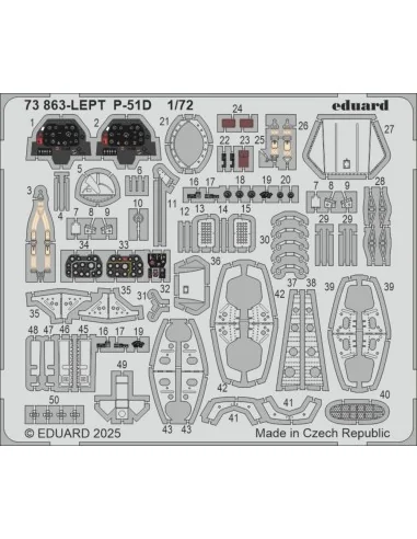 P-51D for Arma Hobby, 1/72 - Eduard Accessories 73863
