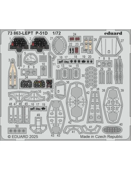 P-51D for Arma Hobby, 1/72 - Eduard Accessories 73863