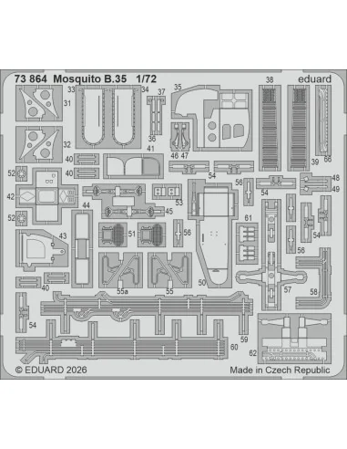 Mosquito B.35 for Airfix, 1/72 - Eduard Accessories 73864