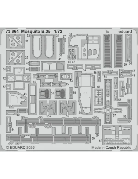 [NO_DESC] Mosquito B.35 for Airfix, 1/72 - Eduard Accessories 73864