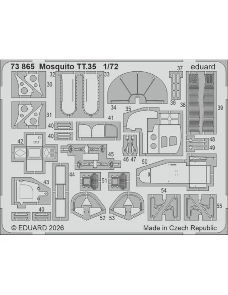 [NO_DESC] Mosquito TT.35 for Airfix, 1/72 - Eduard Accessories 73865