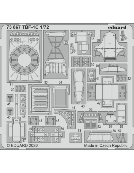 TBF-1C for Hobby Boss, 1/72 - Eduard Accessories 73867