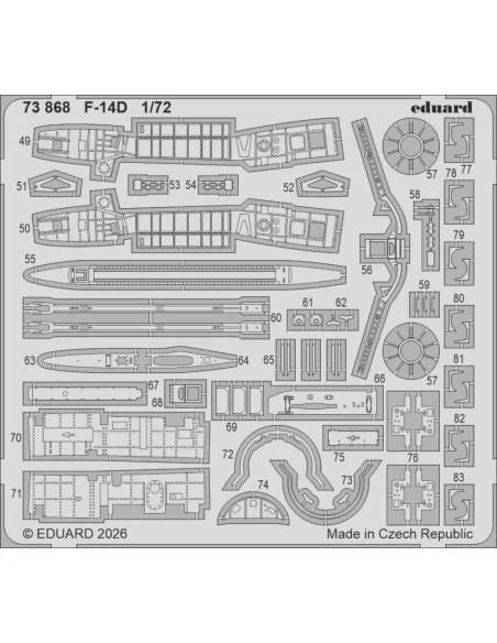 [NO_DESC] F-14D for Tamiya, 1/72 - Eduard Accessories 73868