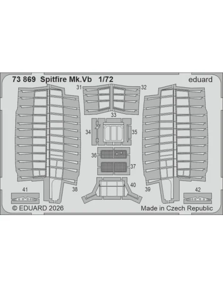 Spitfire Mk.Vb for IBG Models, 1/72 - Eduard Accessories 73869