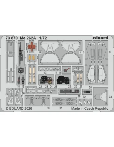 Me 262A for Arma Hobby, 1/72 - Eduard Accessories 73870