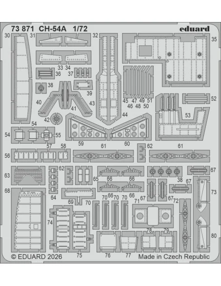 [NO_DESC] CH-54A for ICM, 1/72 - Eduard Accessories 73871
