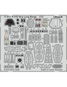 P-51D Very Long Range for Arma Hobby, 1/72 - Eduard Accessories 73873