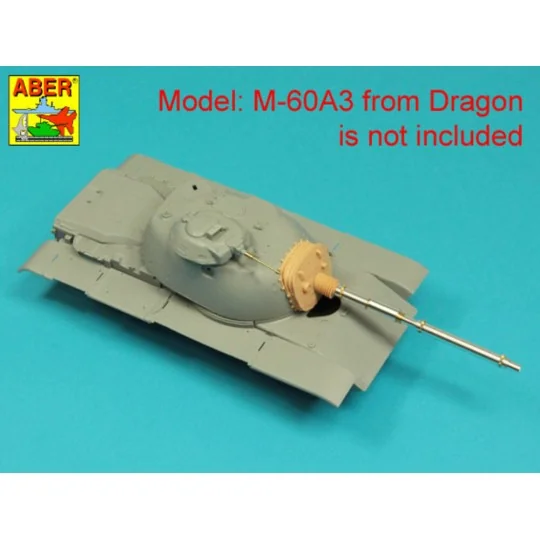 105 mm M-68 barrel with thermal shroud for M60A3 Tank, 1/35 - Aber ...