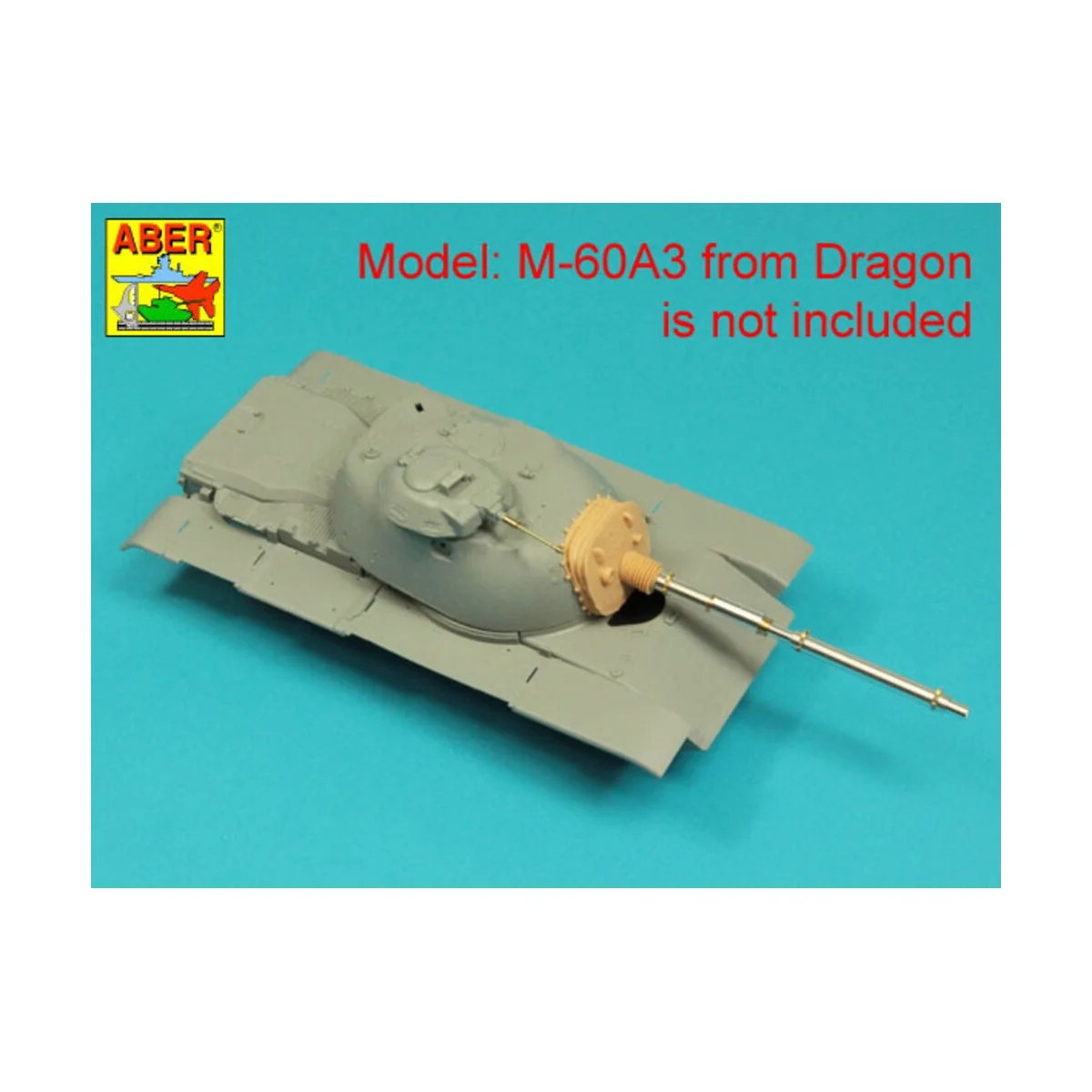 105 mm M-68 barrel with thermal shroud for M60A3 Tank, 1/35 - Aber ...