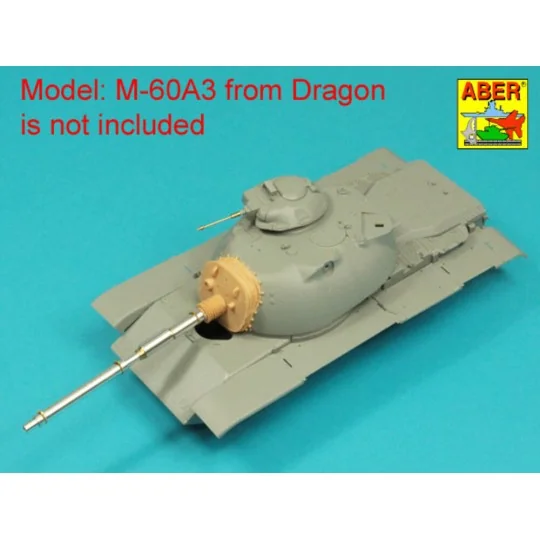 105 mm M-68 barrel with thermal shroud for M60A3 Tank - Aber Models...