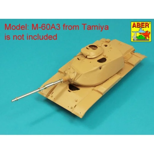 105 mm M-68 barrel with thermal shroud for M60A3 Tank, 1/35 - Aber ...
