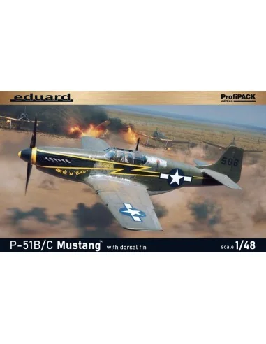 P-51B/C Mustang w/ dorsal fin EDUARD-PROFIPACK, 1/48 - Eduard Plast...