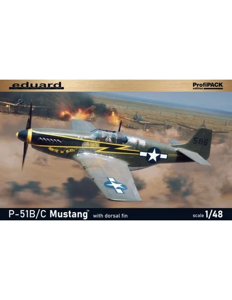 P-51B/C Mustang w/ dorsal fin EDUARD-PROFIPACK, 1/48 - Eduard Plast...