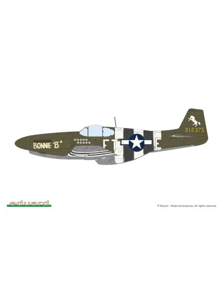 P-51B/C Mustang w/ dorsal fin EDUARD-PROFIPACK, 1/48 - Eduard Plast...