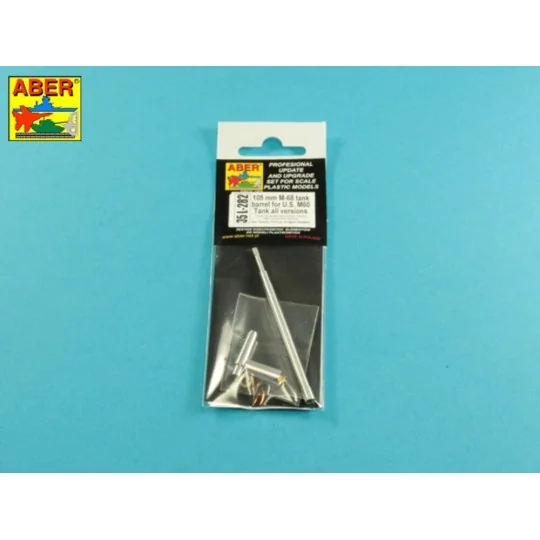 105 mm M-68 tank barrel for U.S. M60 Tank, 1/35 - Aber Models 35 L-282
