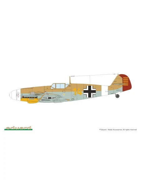 Bf 109F-4, Profipack, 1/48 - Eduard Plastic Kits 82114