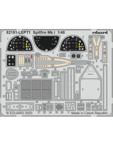 Spitfire Mk.Ia, 1/48 - Eduard Plastic Kits 82151