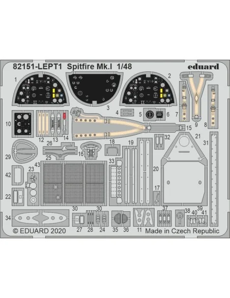 Spitfire Mk.Ia, 1/48 - Eduard Plastic Kits 82151