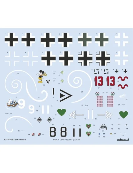 Bf 109G-6, 1/48 - Eduard Plastic Kits 82167
