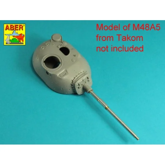 105 mm M-68 barrel with thermal shroud for M48A5 Tank, 1/35 - Aber ...