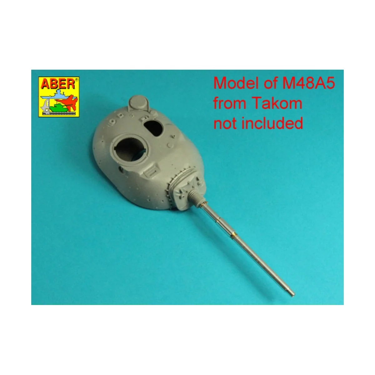 105 mm M-68 barrel with thermal shroud for M48A5 Tank, 1/35 - Aber ...