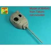 105 mm M-68 barrel with thermal shroud for M48A5 Tank, 1/35 - Aber ...
