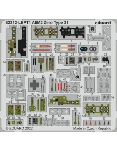 A6M2 Zero Type 21, 1/48 - Eduard Plastic Kits 82212