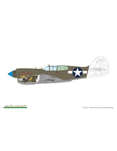 P-40K short tail, 1/48 - Eduard Plastic Kits 82243