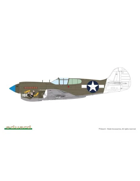 P-40K short tail, 1/48 - Eduard Plastic Kits 82243