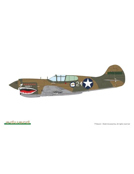 P-40K short tail, 1/48 - Eduard Plastic Kits 82243