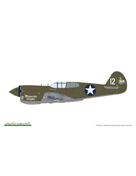 [NO_DESC] P-40E Warhawk, 1/48 - Eduard Plastic Kits 84207