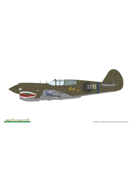 P-40E Warhawk, 1/48 - Eduard Plastic Kits 84207