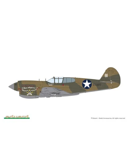 [NO_DESC] P-40E Warhawk, 1/48 - Eduard Plastic Kits 84207